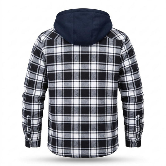 Allsaints Leather - Lasin | Plaid Hooded Jacket Men