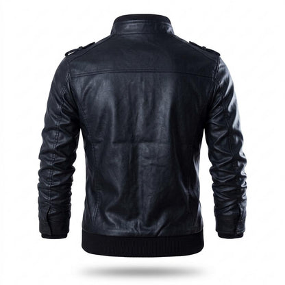 Allsaints Leather - Sebal | Zippered Fitted Leather Jacket Men