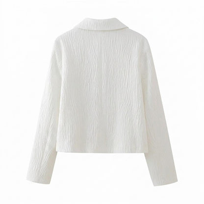 Allsaints Leather - Tihal | Textured Cropped Jacket Women