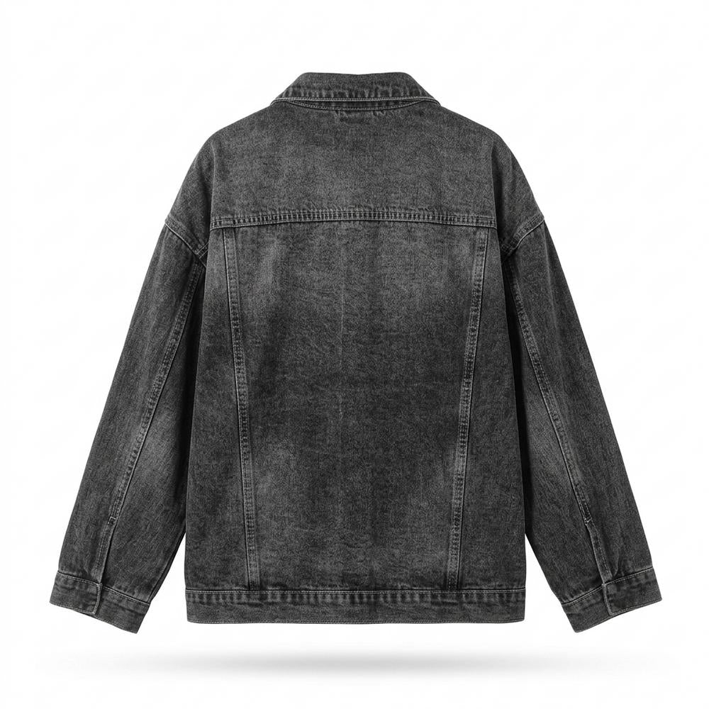 Allsaints Leather - Dator | Oversized Button-Front Denim Jacket Women