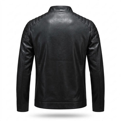 Allsaints Leather - Kasan | Quilted Fitted Leather Jacket Men