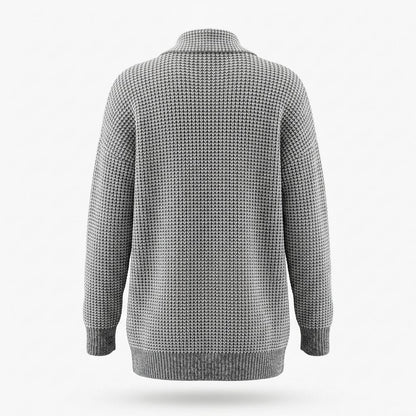 Allsaints Leather - Carev | Structured Open-Front Knit Cardigan Women