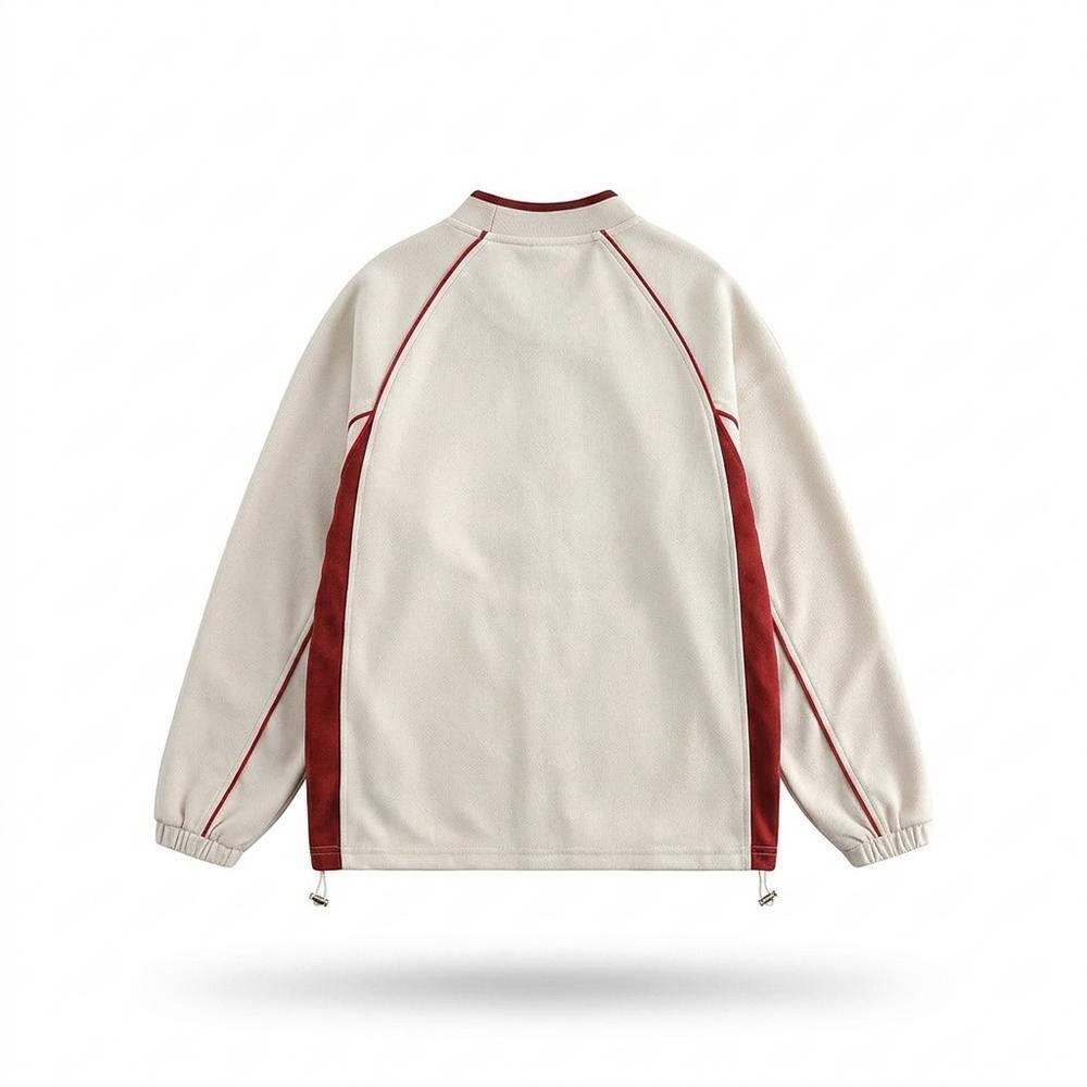 Allsaints Leather - Lomer | Raglan Sleeve V-Neck Sweatshirt Unisex