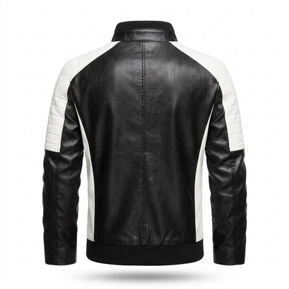 Allsaints Leather - Revek | Quilted Two-Tone Leather Jacket Men