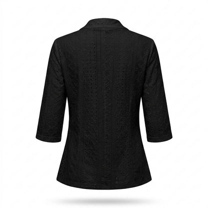 Allsaints Leather - Zeram | Eyelet Open-Front Blazer Women