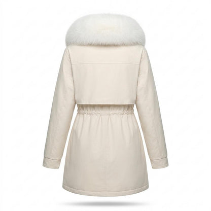 Allsaints Leather - Lamel | Lined Fur-Trimmed Coat Women