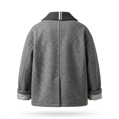 Allsaints Leather - Zaram | Double-Breasted Thickened Coat Men