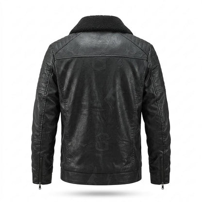 Allsaints Leather - Talar | Sherpa-Lined Zip-Up Leather Jacket Men