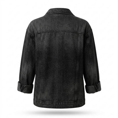 Allsaints Leather - Risel | Washed Relaxed-Fit Denim Jacket Women