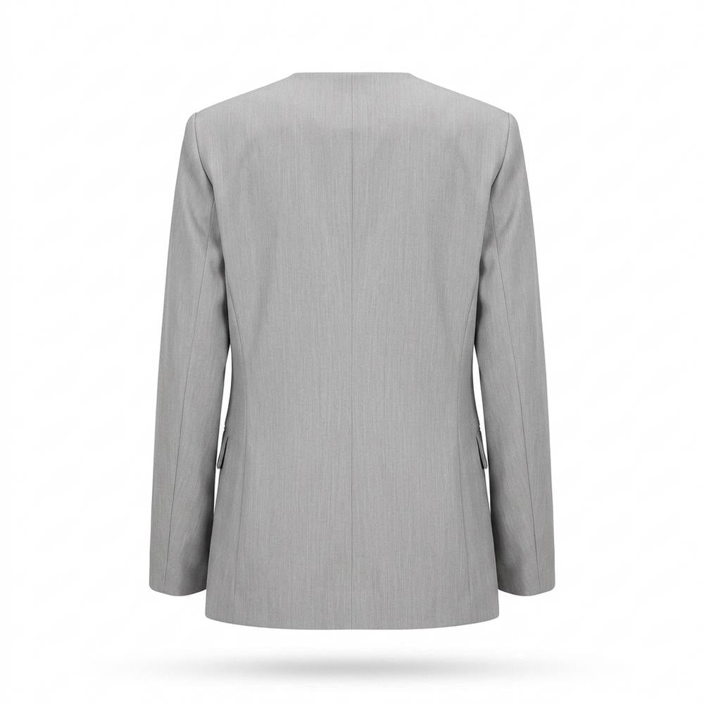 Allsaints Leather - Zalan | Collarless Flower-Appliqué Blazer Women