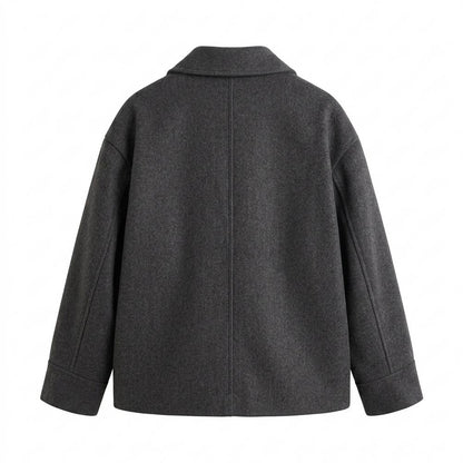 Allsaints Leather - Zevin | Single-Breasted Cropped Jacket Women