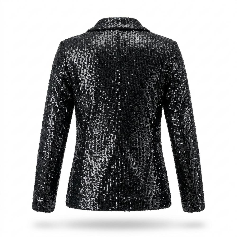 Allsaints Leather - Satal | Sequin-Embellished Open-Front Blazer Women