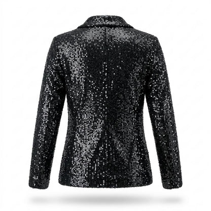 Allsaints Leather - Satal | Sequin-Embellished Open-Front Blazer Women