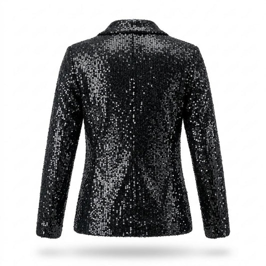 Allsaints Leather - Satal | Sequin-Embellished Open-Front Blazer Women