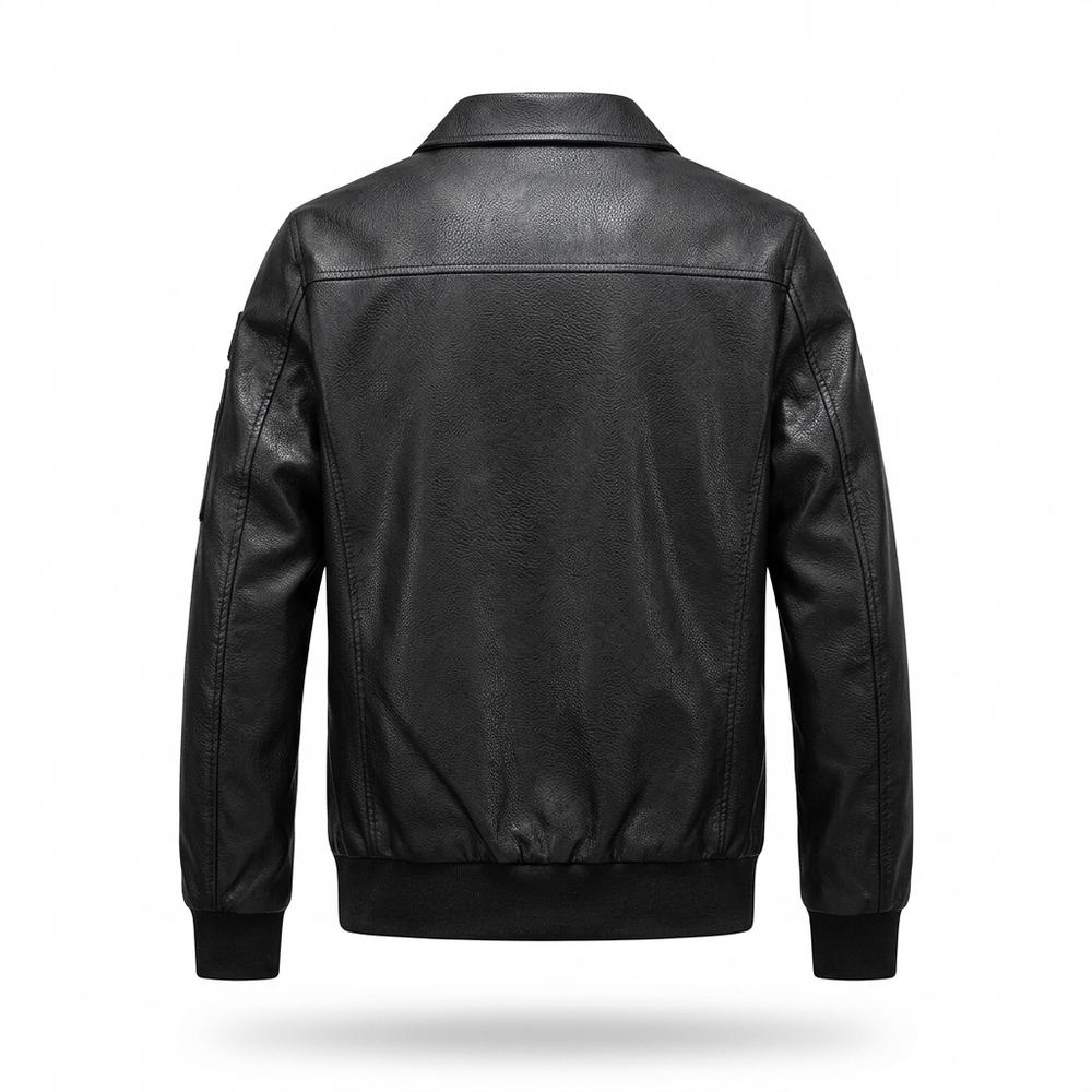 Allsaints Leather - Tiver | Patched Zip-Up Leather Jacket Men
