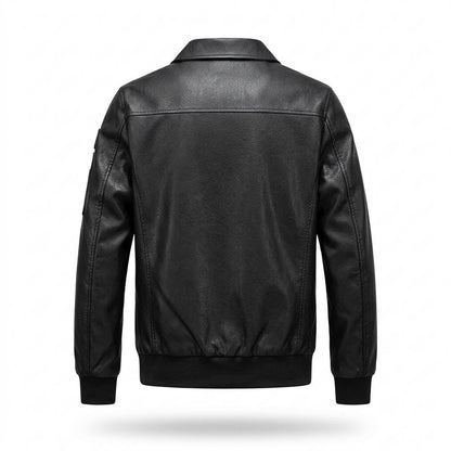 Allsaints Leather - Tiver | Patched Zip-Up Leather Jacket Men