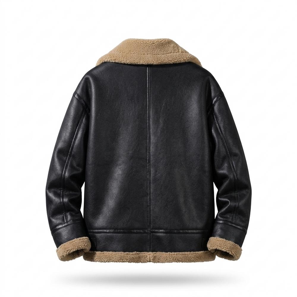 Allsaints Leather - Nivin | Fleece-Lined Zip-Up Jacket Men