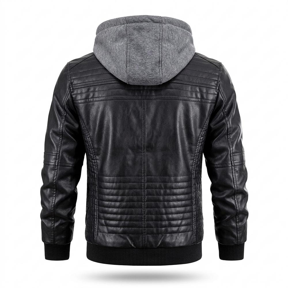 Allsaints Leather - Cogiv | Hooded Quilted Leather Jacket Men