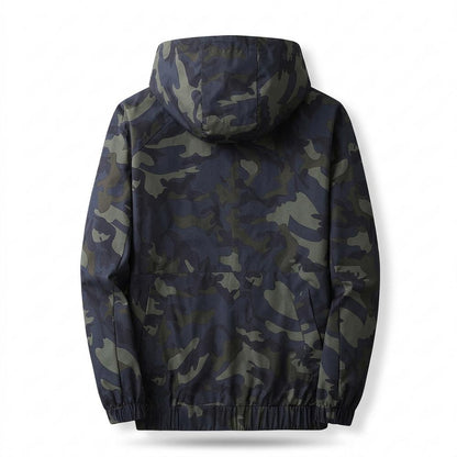 Allsaints Leather - Talin | Hooded Camouflage Jacket Men