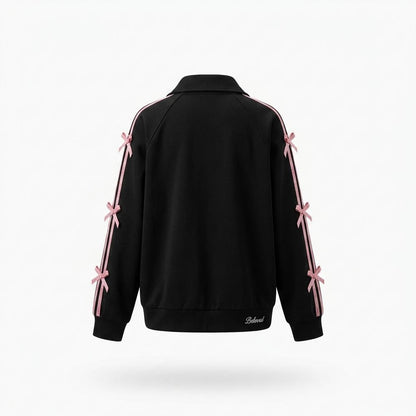 Allsaints Leather - Comir | Zip-Up Bow-Detail Jacket Women