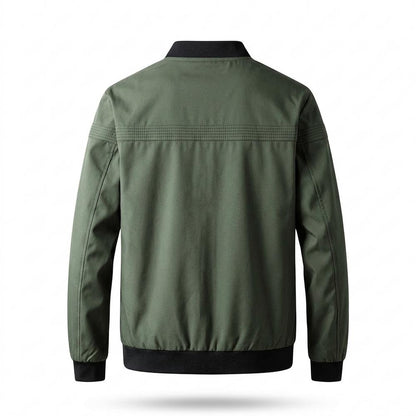 Allsaints Leather - Saran | Zip-Up Rib-Knit Jacket Men