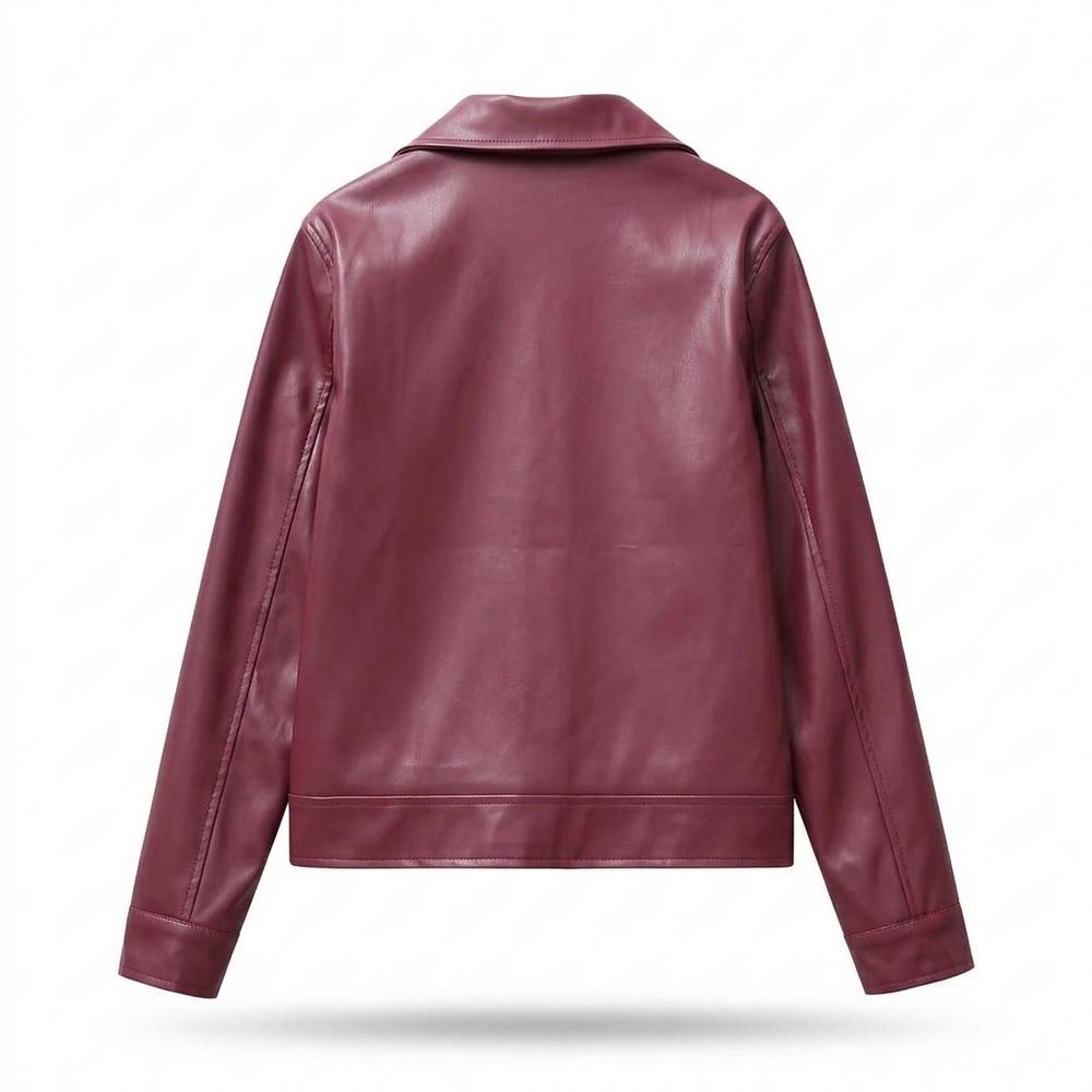 Allsaints Leather - Miren | Zip-Up Collared Leather Jacket Unisex