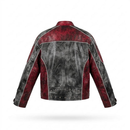 Allsaints Leather - Vazor | Two-Tone Embroidered Leather Jacket Men