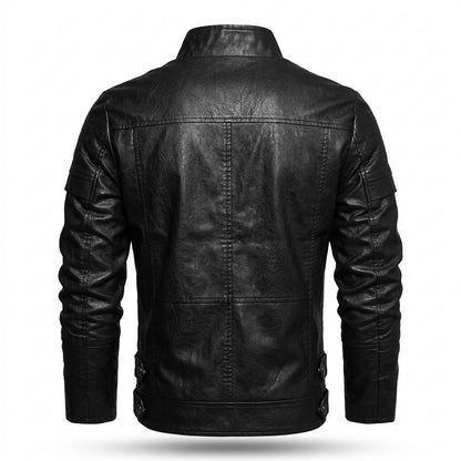 Allsaints Leather - Surul | Zip-Up Stand-Collar Leather Jacket Men
