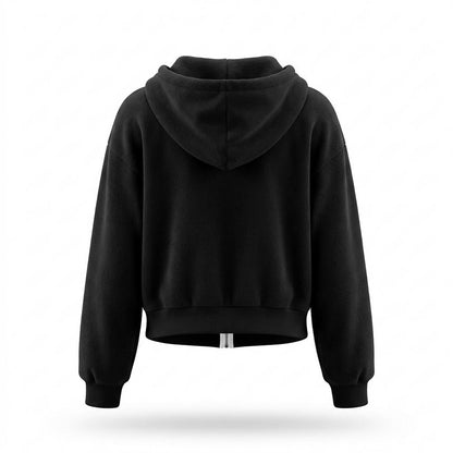 Allsaints Leather - Vitir | Zip-Up Cropped Hoodie Women