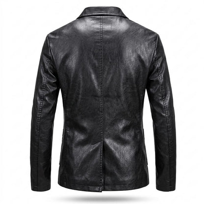 Allsaints Leather - Eogal | Faux-Leather Two-Button Blazer Men