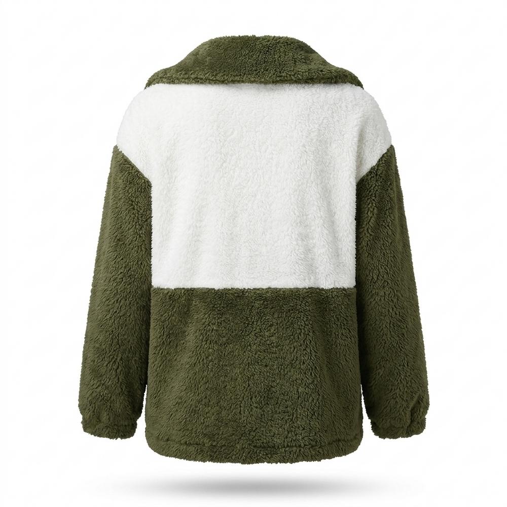 Allsaints Leather - Nilen | Color-Blocked Fleece Jacket Women