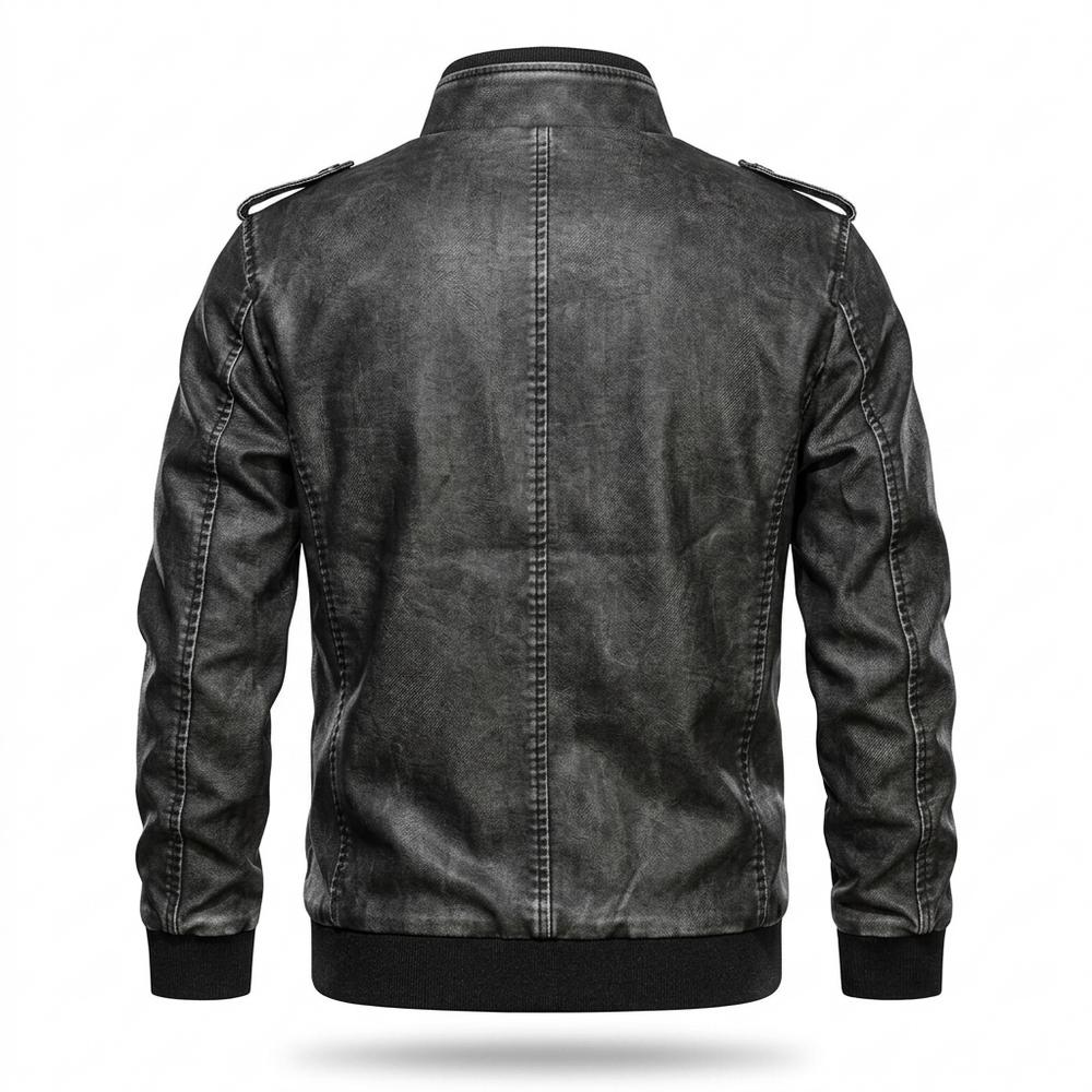 Allsaints Leather - Nunut | Washed Lined Leather Jacket Men