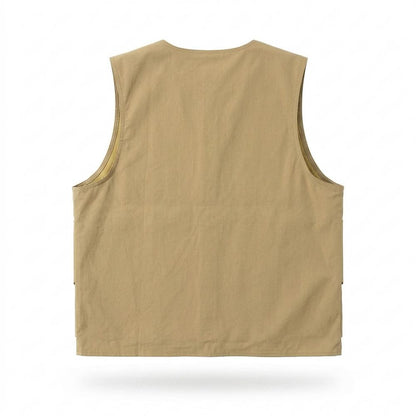 Allsaints Leather - Sasil | Multi-Pocket Buttoned Vest Unisex
