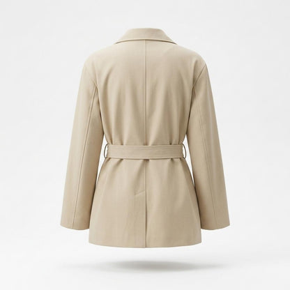 Allsaints Leather - Kamon | Collarless Belted Jacket Women