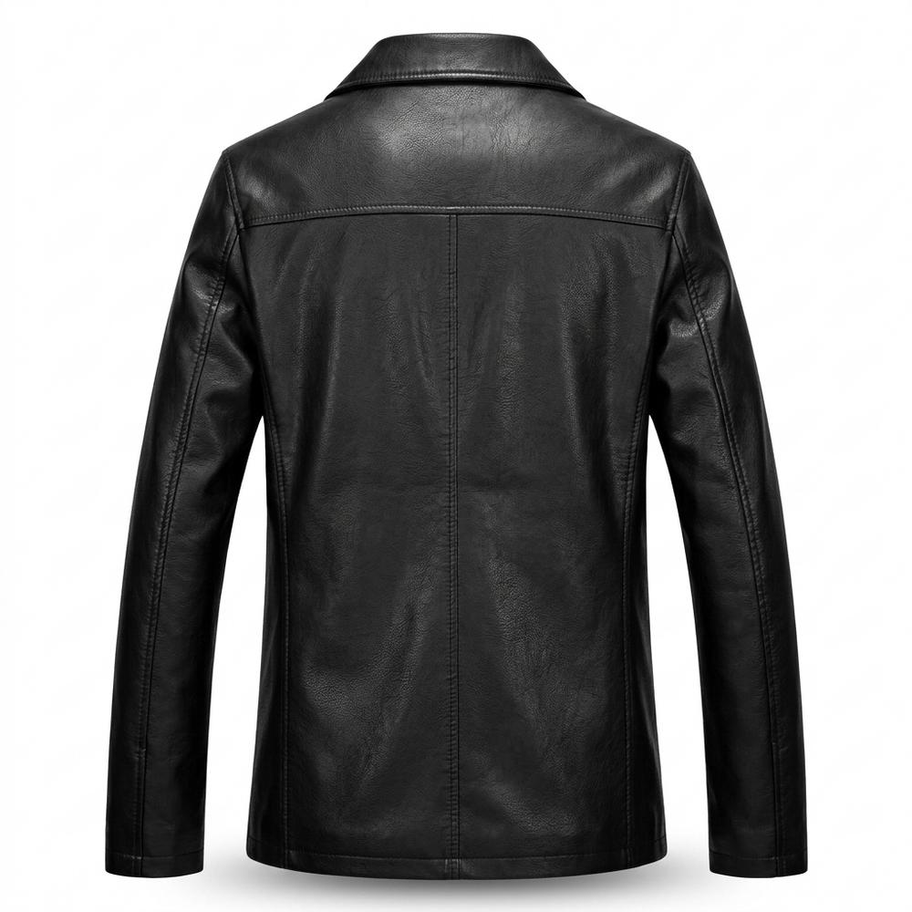 Allsaints Leather - Daser | Button-Front Lined Leather Jacket Men