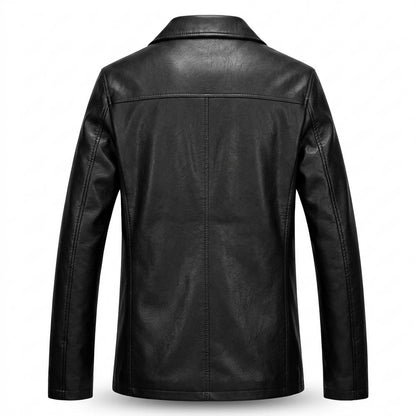 Allsaints Leather - Daser | Button-Front Lined Leather Jacket Men