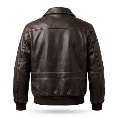 Allsaints Leather - Eamok | Zip-Up Rib-Knit Leather Jacket Men