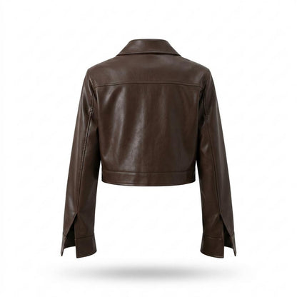 Allsaints Leather - Lalor | Cropped Zip-Up Leather Jacket Women