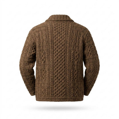 Allsaints Leather - Comar | Cable-Knit Toggle-Button Knit Cardigan Men