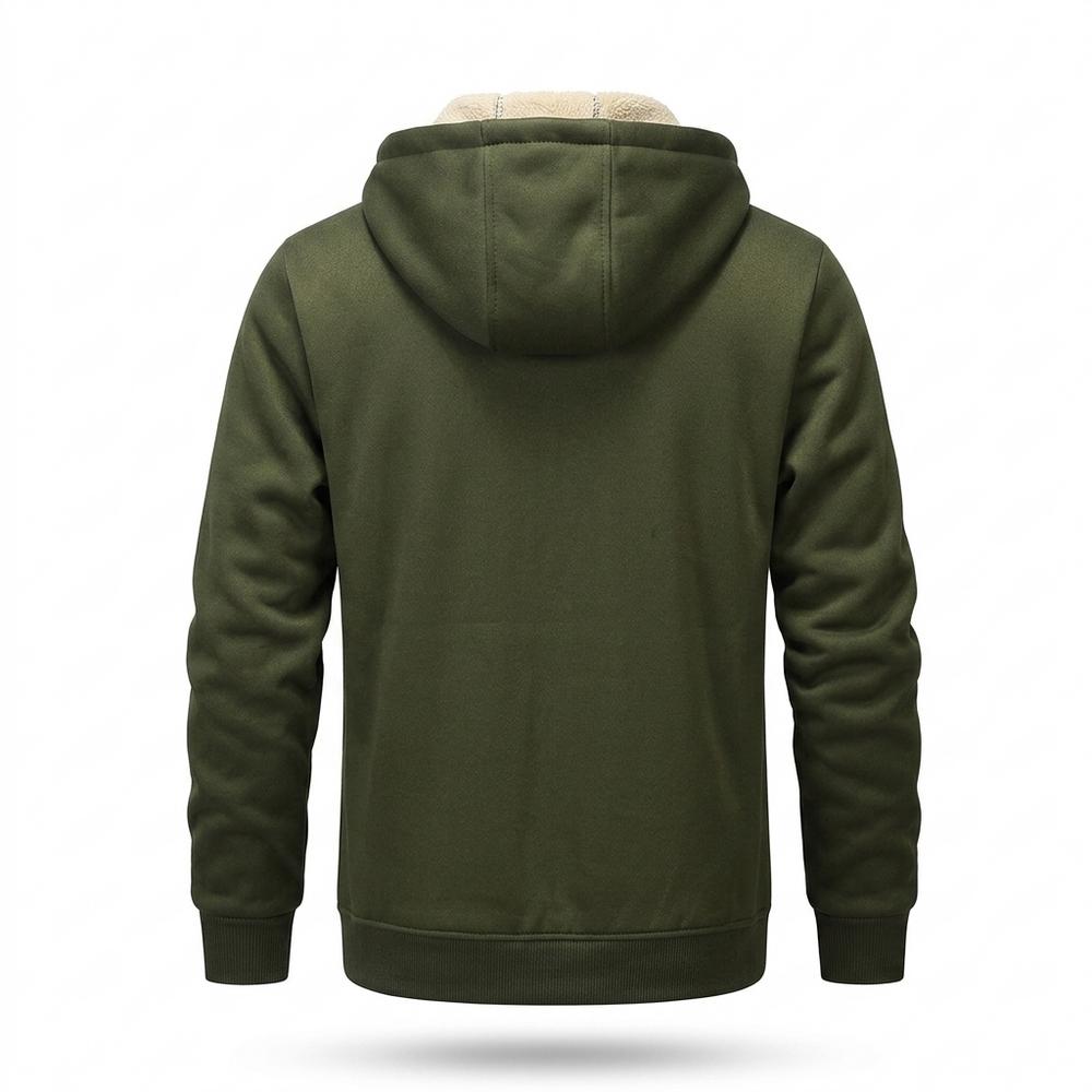 Allsaints Leather - Rohal | Fleece-Lined Zip-Up Hoodie Men