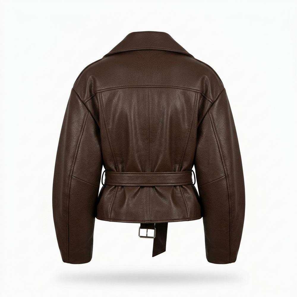 Allsaints Leather - Talen | Belted Oversized Leather Jacket Women