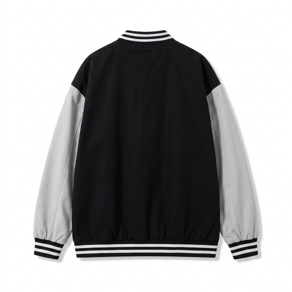 Allsaints Leather - Tasin | Two-Tone Contrast-Sleeve Jacket Unisex