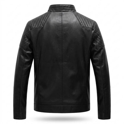 Allsaints Leather - Yohal | Quilted Zip-Up Leather Jacket Men