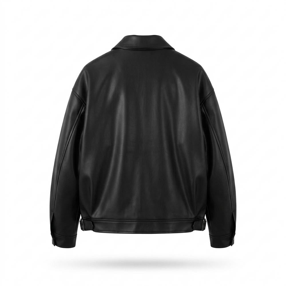 Allsaints Leather - Kefus | Zip-Up Relaxed-Fit Jacket Unisex