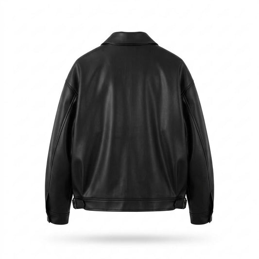 Allsaints Leather - Kefus | Zip-Up Relaxed-Fit Jacket Unisex