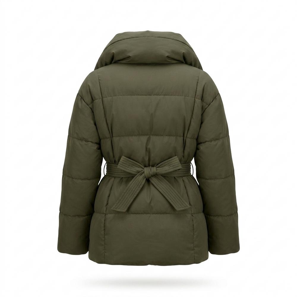 Allsaints Leather - Canor | Padded Belted Jacket Women