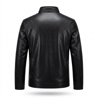 Allsaints Leather - Cirod | Zippered Stand-Collar Leather Jacket Men