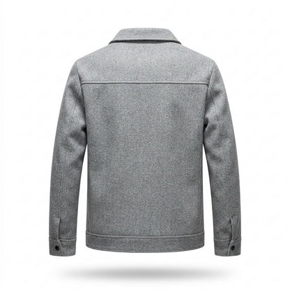 Allsaints Leather - Lesin | Heathered Buttoned Jacket Men