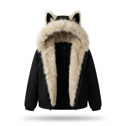 Allsaints Leather - Rolan | Faux-Fur Hooded Zip-Up Jacket Women