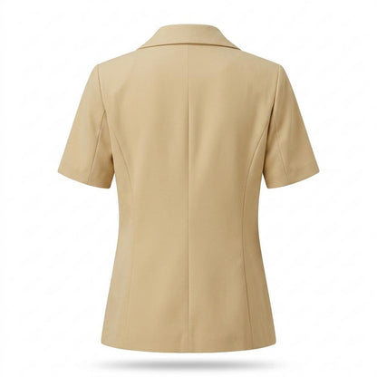 Allsaints Leather - Senal | Short-Sleeved One-Button Blazer Women